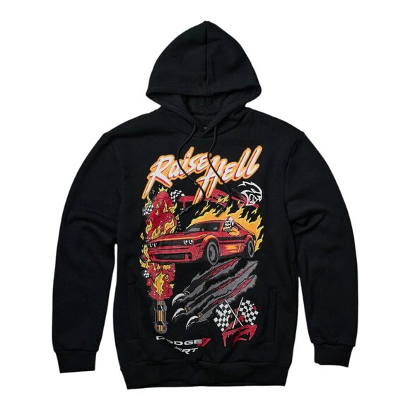 Dodge SRT Hellcat Raise Hell Muscle Car Hoodie Sweater Black - Picture 8 of 9